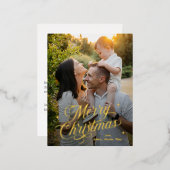 Folie feestdag Briefkaart voor kerst in de schemer (Voorkant / Achterkant)