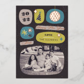 Folie feestdagen Kaart nieuwjaar Limoen (Voorkant)