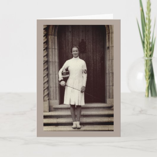  Folie Fencer Helene Mayer Wenskaart Kaart (Voorkant)
