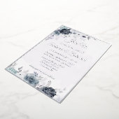 folie floral bruiloft nodigt folie uit folie uitnodiging (Gedraaid)