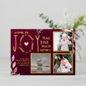 Folie FOTO CHRISTMAS FEESTDAGEN NIEUW JAAR 2022 20 Folie Uitnodiging (Staand Voorkant)