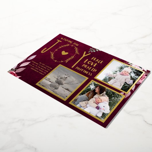 Folie FOTO CHRISTMAS FEESTDAGEN NIEUW JAAR 2022 20 Folie Uitnodiging (Gedraaid)