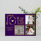 Folie FOTO CHRISTMAS FEESTDAGEN NIEUW JAAR 2022 20 Folie Uitnodiging (Staand Voorkant)