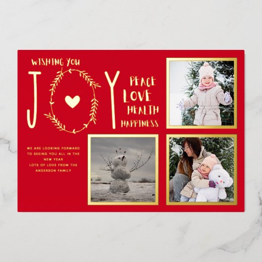 Folie FOTO CHRISTMAS FEESTDAGEN NIEUW JAAR 2022 20 Folie Uitnodiging (Voorkant)