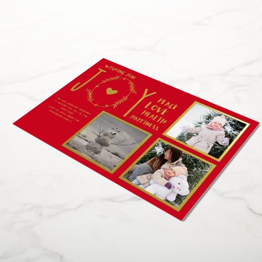 Folie FOTO CHRISTMAS FEESTDAGEN NIEUW JAAR 2022 20 Folie Uitnodiging (Gedraaid)