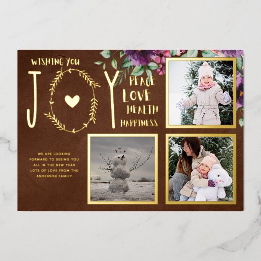 Folie FOTO CHRISTMAS FEESTDAGEN NIEUW JAAR 2022 20 Folie Uitnodiging (Voorkant)