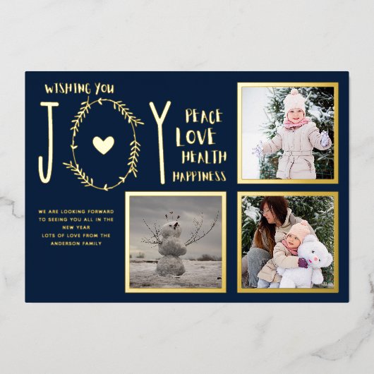 Folie FOTO CHRISTMAS FEESTDAGEN NIEUW JAAR 2022 20 Folie Uitnodiging (Voorkant)