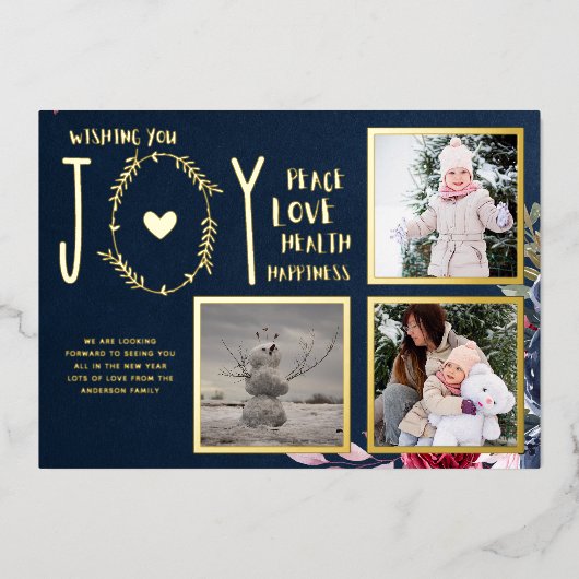 Folie FOTO CHRISTMAS FEESTDAGEN NIEUW JAAR 2022 20 Folie Uitnodiging (Voorkant)