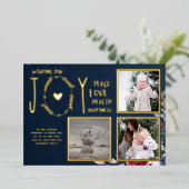 Folie FOTO CHRISTMAS FEESTDAGEN NIEUW JAAR 2022 20 Folie Uitnodiging (Staand Voorkant)