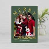 Folie Foto Kerst Kaart (Staand Voorkant)