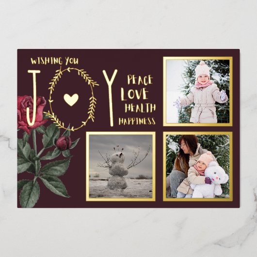 Folie FOTO KERSTFEESTDAGEN NIEUWJAAR 2022 2023 Folie Uitnodiging (Voorkant)