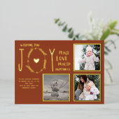 Folie FOTO KERSTFEESTDAGEN NIEUWJAAR 2022 2023 Folie Uitnodiging (Staand Voorkant)