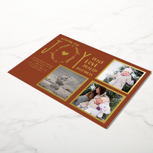 Folie FOTO KERSTFEESTDAGEN NIEUWJAAR 2022 2023 Folie Uitnodiging (Gedraaid)