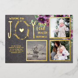 Folie FOTO KERSTFEESTDAGEN NIEUWJAAR 2022 2023 Folie Uitnodiging