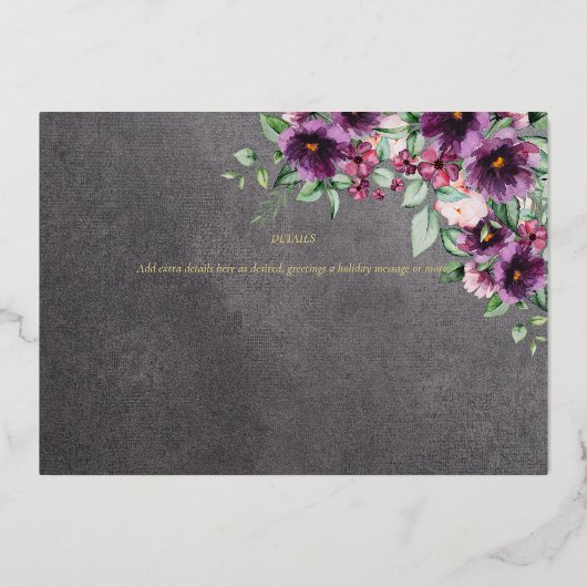 Folie FOTO KERSTFEESTDAGEN NIEUWJAAR 2022 2023 Folie Uitnodiging (Achterkant)