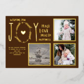 Folie FOTO KERSTFEESTDAGEN NIEUWJAAR 2022 2023 Folie Uitnodiging (Voorkant)