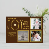 Folie FOTO KERSTFEESTDAGEN NIEUWJAAR 2022 2023 Folie Uitnodiging (Staand Voorkant)