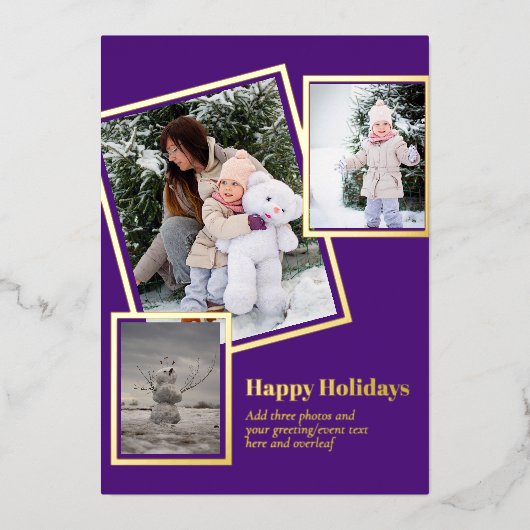 Folie FOTO KERSTVAKANTIE NIEUWJAAR 2022 2023 Folie Uitnodiging (Voorkant)