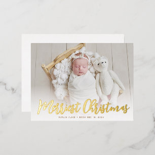 folie geboorteaankondiging verdienste kerstmis folie feestdagen briefkaart