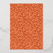 Folie gedrukt | Spooky Kinder Halloween Birthday Folie Uitnodiging (Achterkant)