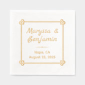 Folie gefrankeerde servetten (Voorkant)