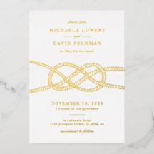 Folie geïllustreerd Uitnodiging tot Nautical Weddi