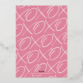 Folie geïnkt XOXO Valentijnsdag Kaart - Roze (Achterkant)