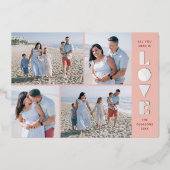 Folie Geo Love 4-Photo Valentijnsdag Kaart — Perzi (Voorkant)