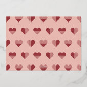 Folie Geo Love 4-Photo Valentijnsdag Kaart — Perzi (Achterkant)