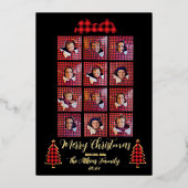 Folie Gepersonaliseerde Kerst Kaart Gift Box (Voorkant)