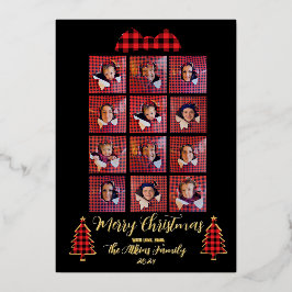 Folie Gepersonaliseerde Kerst Kaart Gift Box