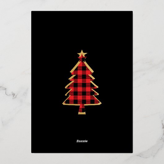 Folie Gepersonaliseerde Kerst Kaart Gift Box (Achterkant)