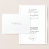 Folie Gescheiden Ouders Huwelijksuitnodiging Folie Kaarten (Display)