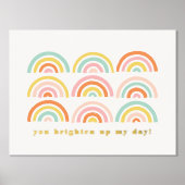 Folie gestempeld regenbogen je fleuren mijn dag Po Folie Afdrukken (Voorkant)