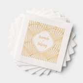 Folie gestempeld servetten in art deco stijl. (Insitu (Gestapeld))