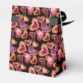  Folie getextureerde stapel dubbelharige lipoppen Bedankdoosjes (Achterkant)