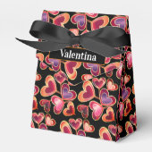  Folie getextureerde stapel dubbelharige lipoppen Bedankdoosjes (Voorkant Zijde)