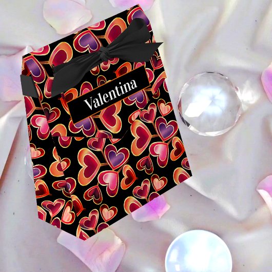  Folie getextureerde stapel dubbelharige lipoppen Bedankdoosjes