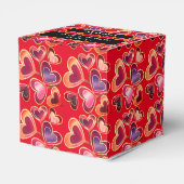  Folie getextureerde stapel dubbelharige lipoppen Bedankdoosjes (Achterkant)