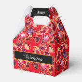  Folie getextureerde stapel dubbelharige lipoppen Bedankdoosjes (Achterkant)