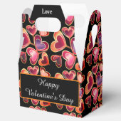  Folie getextureerde stapel dubbelharige lipoppen Bedankdoosjes (Geopend)