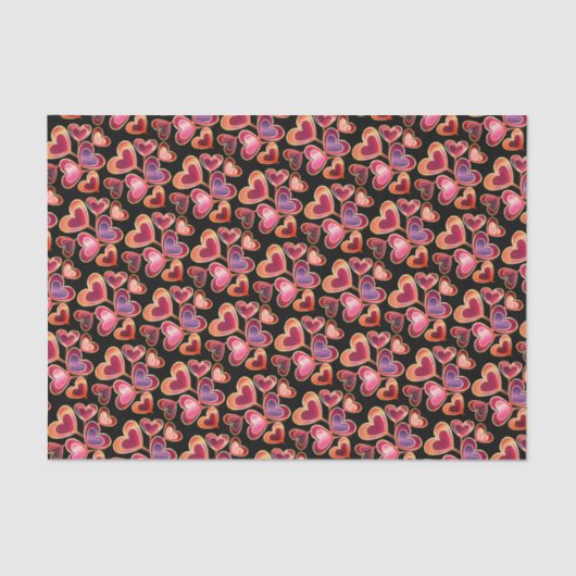  Folie getextureerde stapel dubbelharige lipoppen Tissuepapier (Voorkant)