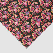  Folie getextureerde stapel dubbelharige lipoppen Tissuepapier (Detail)