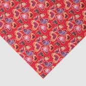  Folie getextureerde stapel dubbelharige lipoppen Tissuepapier (Detail)