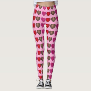 Folie Gewikkeld Snoep Harten Valentijnsdag Leggings