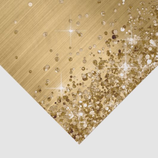 Folie Glittery Gold Ombre Tissuepapier (Detail)