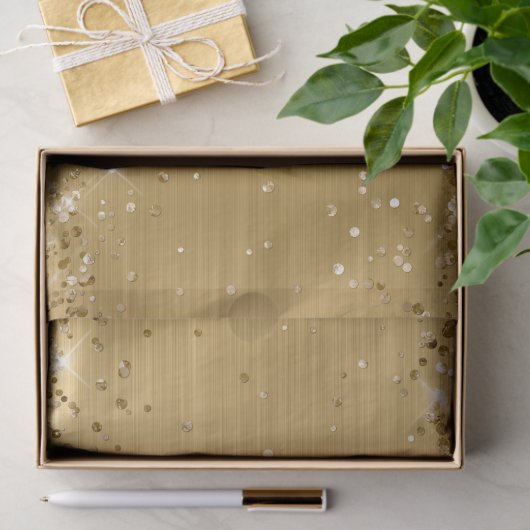 Folie Glittery Gold Ombre Tissuepapier (Geschenk)