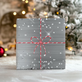 Folie Glittery Silver Ombre Inpakpapier Vel