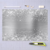 Folie Glittery Silver Ombre Tissuepapier (Craft)