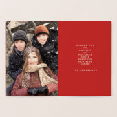 Folie Gold Bless Peace-Wenskaart voor kerstmis Folie Kaarten (Binnen)